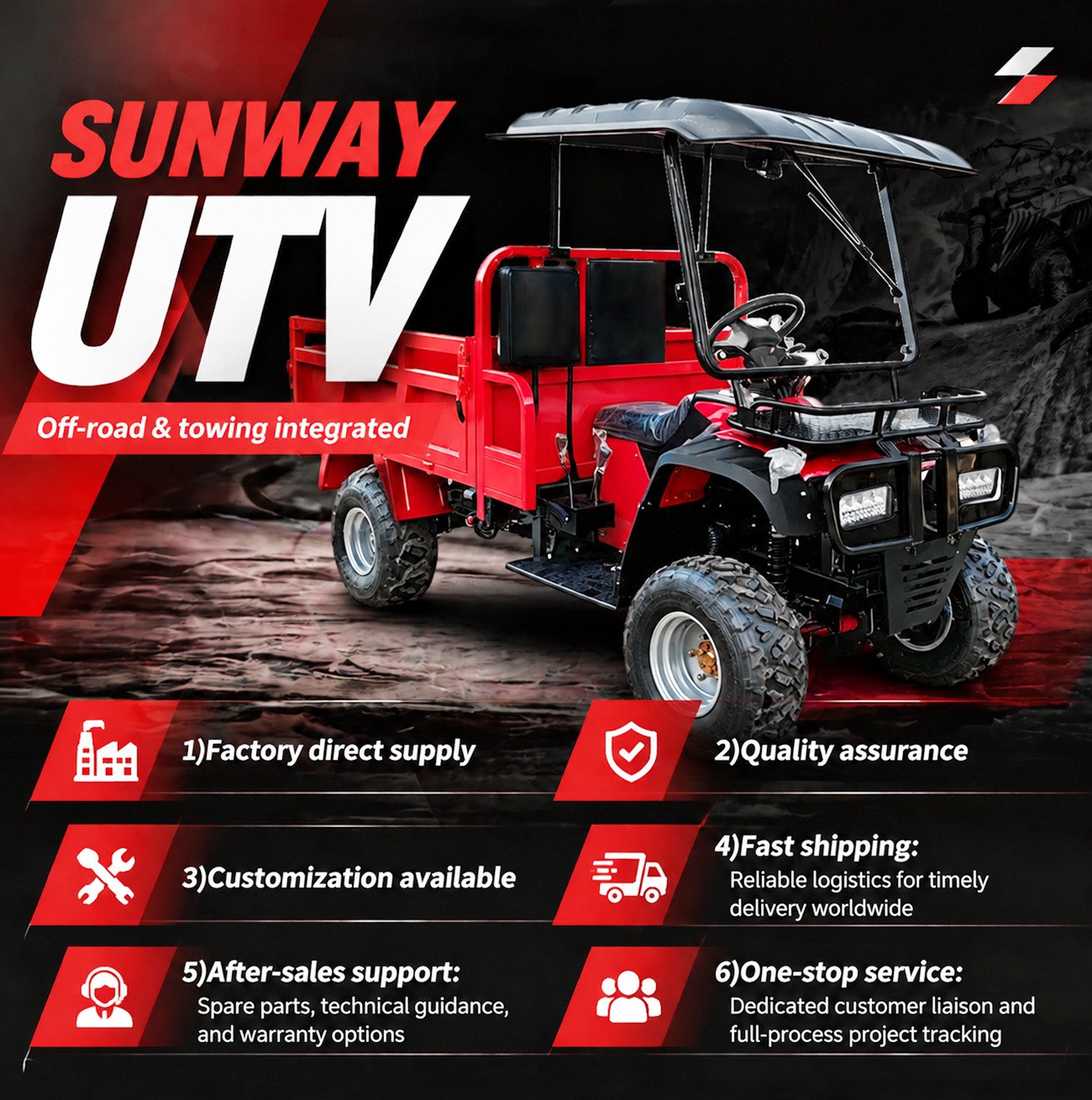 ATV UTV Kendaraan Utilitas 4x4 - Agriculture Farming Working Model ulasan dan harga