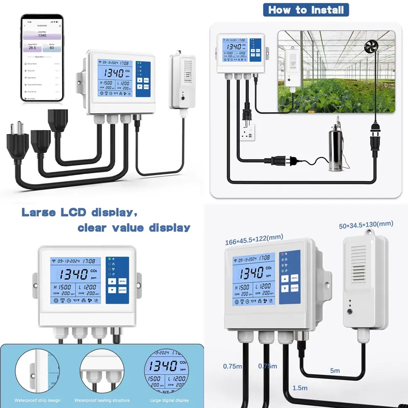Pengontrol Iklim Cerdas Wifi P - Farm Agriculture ulasan dan harga