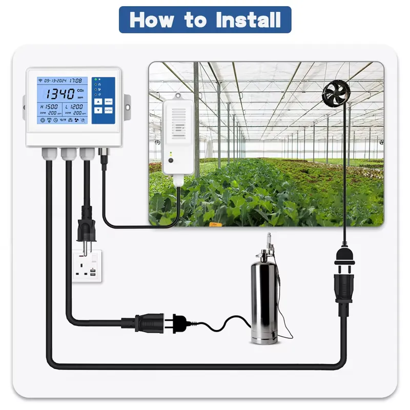 Pengontrol Iklim Cerdas Wifi P - Farm Agriculture ulasan dan harga